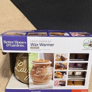 Better Homes And Gardens Expressions Wax Warmer Set - Brown and Cream